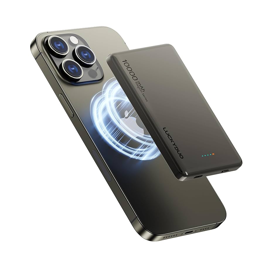 世界最薄 MATECH モバイルバッテリー マグセーフ 10000mAh Amazon | MATECH(マテック)® モバイルバッテリー マグセーフ